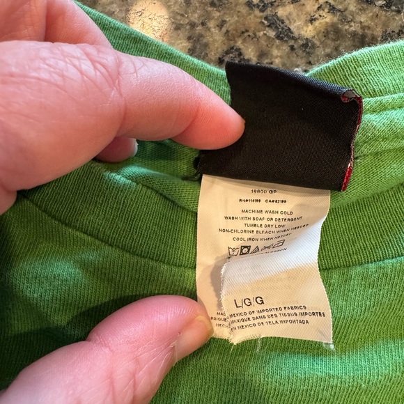 Vintage Y2K Quiksilver T-Shirt Green Size L Surf Skate Streetwear Retro Tee - Picture 5 of 5